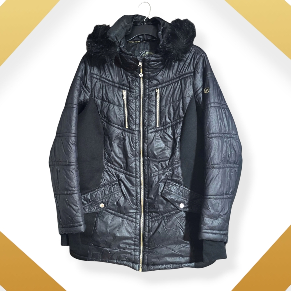 Michael Kors Black Puffer Jacket - Picture 4 of 16